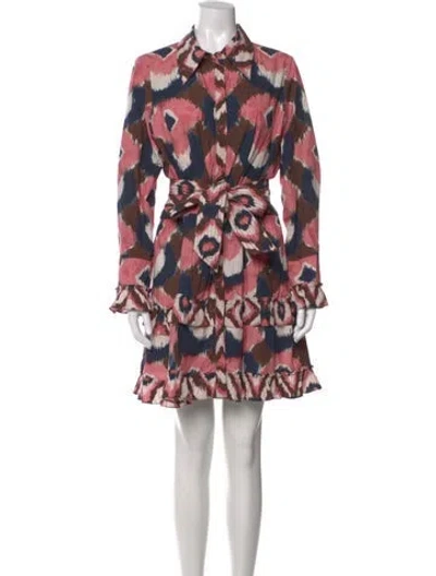Pre-owned Figue Printed Mini Dress In Multi