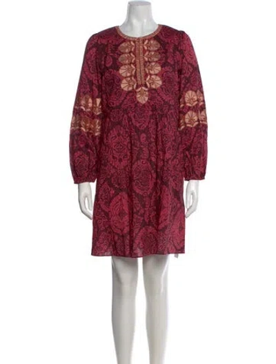 Pre-owned Figue Printed Mini Dress W/ Tags In Multi