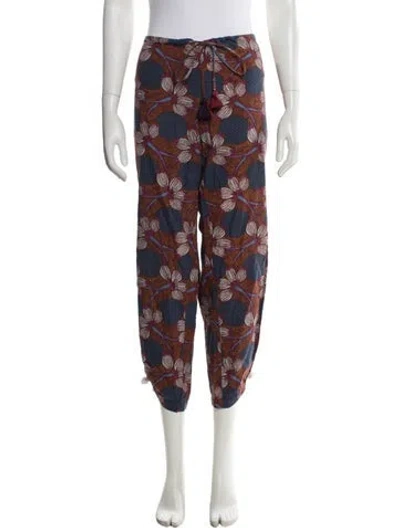 Pre-owned Figue Printed Skinny Leg Pants In Multi