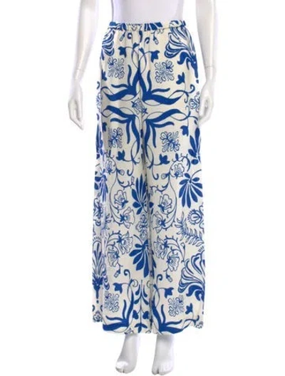 Pre-owned Figue Printed Wide Leg Pants In Multi