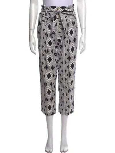 Pre-owned Figue Printed Wide Leg Pants In Neutrals