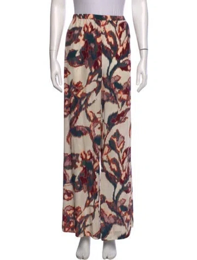 Pre-owned Figue Printed Wide Leg Pants W/ Tags In Multi