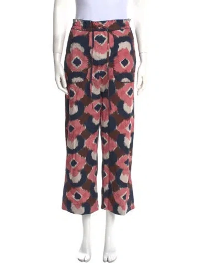 Pre-owned Figue Printed Wide Leg Pants W/ Tags In Multi