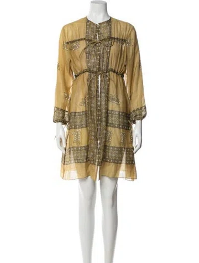 Pre-owned Figue Printed In Yellow