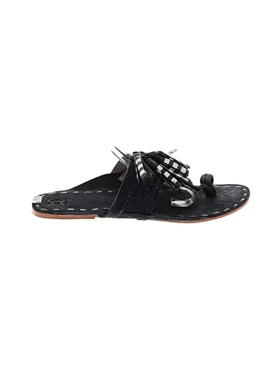 Pre-owned Figue Sandals In Black