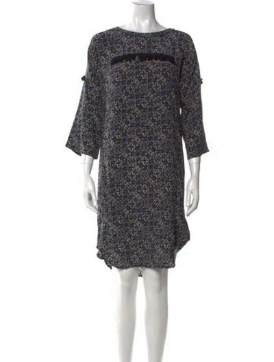 Pre-owned Figue Silk Knee-length Dress In Black