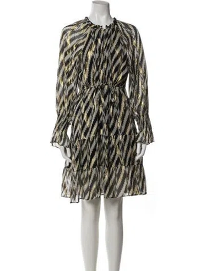 Pre-owned Figue Silk Knee-length Dress In Multi