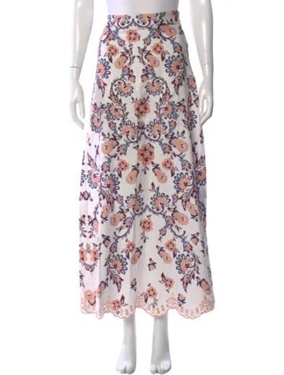 Pre-owned Figue Silk Long Skirt W/ Tags In Multi