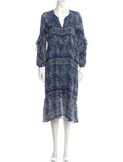 Pre-owned Figue Silk Midi Length Dress