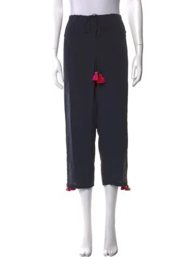 Pre-owned Figue Silk Wide Leg Pants In Blue