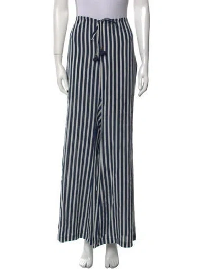 Pre-owned Figue Silk Wide Leg Pants In Multi