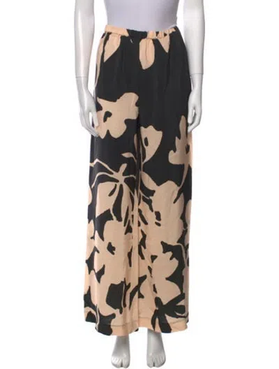 Pre-owned Figue Silk Wide Leg Pants W/ Tags In Multicolor