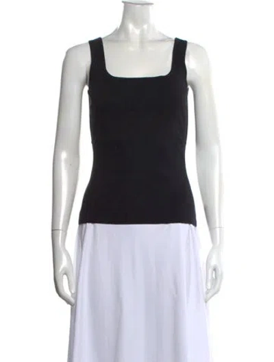 Pre-owned Figue Square Neckline Sleeveless Top W/ Tags In Black