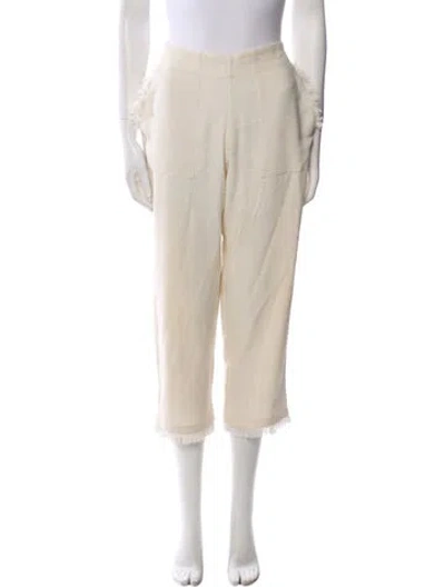 Pre-owned Figue Straight Leg Pants In Neutral