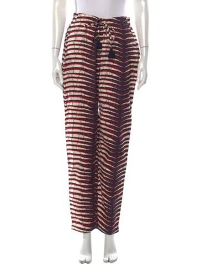 Pre-owned Figue Striped Wide Leg Pants W/ Tags In Blue