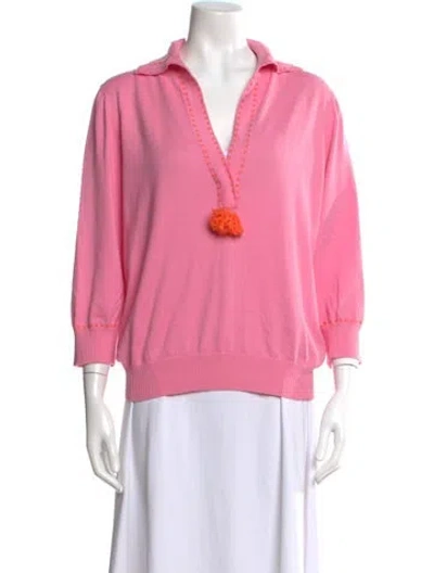 Pre-owned Figue V-neck Sweater In Multi