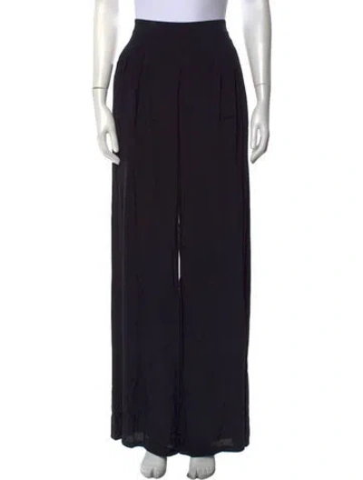 Pre-owned Figue Wide Leg Pants In Black/blue