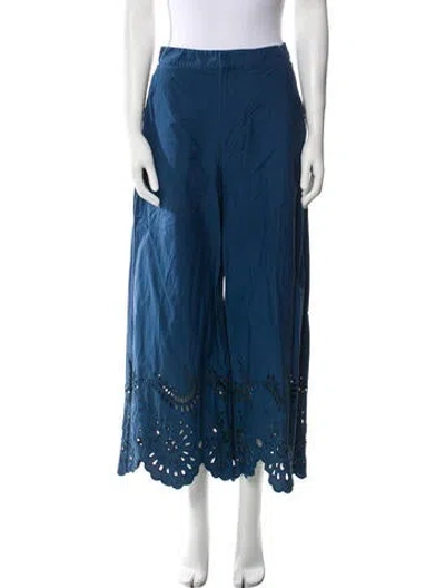 Pre-owned Figue Wide Leg Pants In Blue