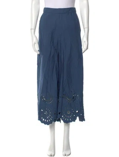 Pre-owned Figue Wide Leg Pants In Blue