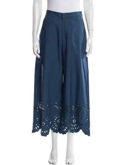Pre-owned Figue Wide Leg Pants In Blue