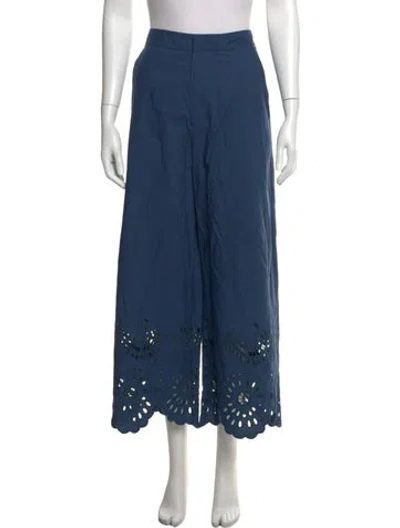 Pre-owned Figue Wide Leg Pants In Blue