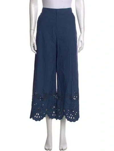 Pre-owned Figue Wide Leg Pants In Blue