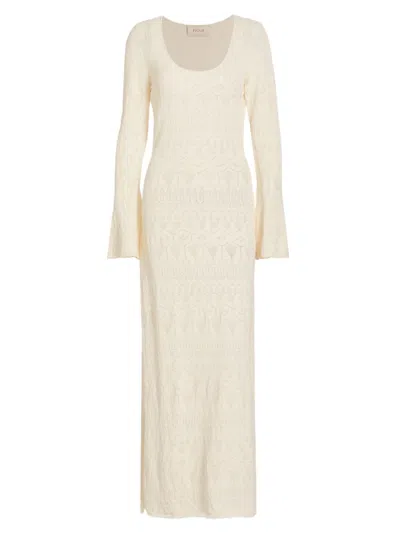 Figue Women's Amanda Pointelle-knit Dress In White
