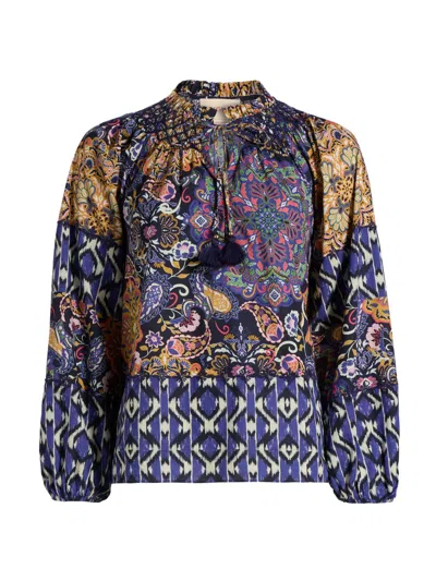 Figue Women's Mae Kaleidoscope Printed Blouse