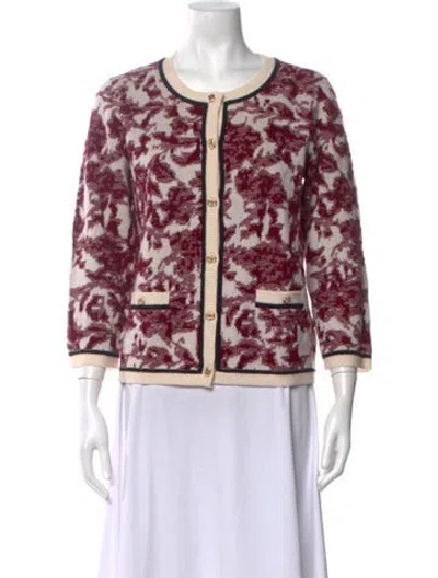 Pre-owned Figue Wool Floral Print Sweater In Multicolor