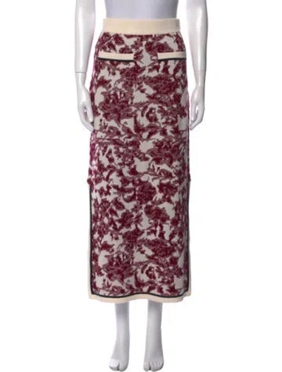 Pre-owned Figue Wool Midi Length Skirt In Multi