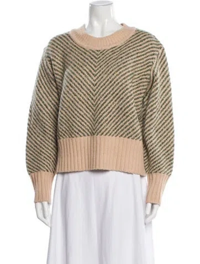 Pre-owned Figue Wool Striped Sweater In Neutral