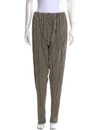 Pre-owned Fil De Vie Striped Wide Leg Pants In Multicolor