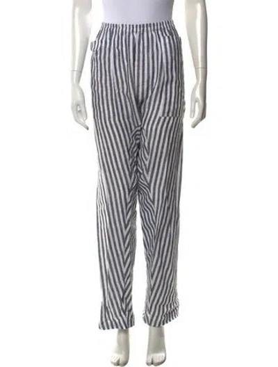 Pre-owned Fil De Vie Striped Wide Leg Pants In Multicolor