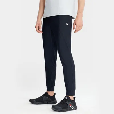 Fila 【抗紫外线/凉感】男装收口运动裤男士简约基础户外健身针织长裤