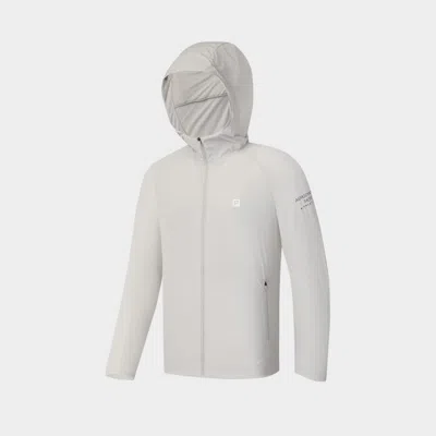 Fila 男装男式运动外套男士简约舒适百搭基础高弹健身连帽梭织上衣