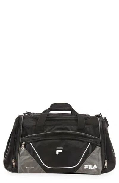 Fila Acer 25-inch Duffle Bag In Black/grey
