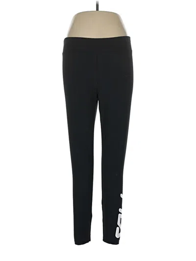 Pre-owned Fila Active Pants In Black