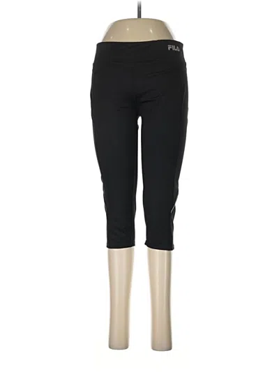 Pre-owned Fila Active Pants In Black