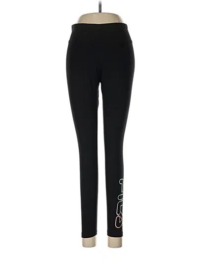 Pre-owned Fila Active Pants In Black