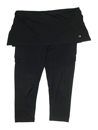 Pre-owned Fila Active Pants In Black