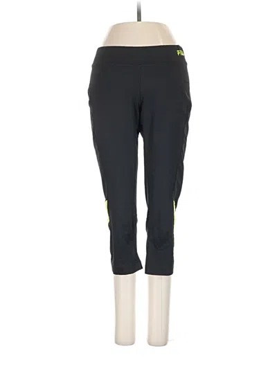 Pre-owned Fila Active Pants In Black