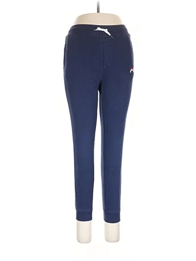 Pre-owned Fila Active Pants In Blue