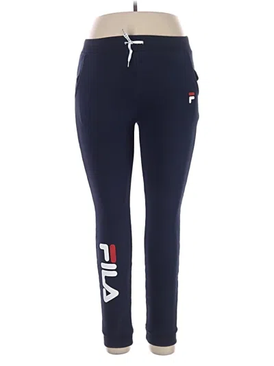 Pre-owned Fila Active Pants In Blue