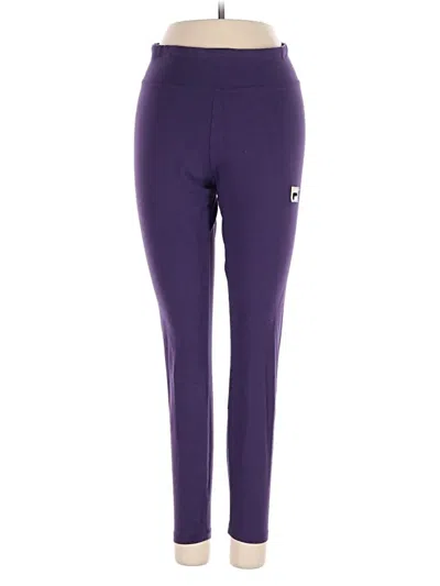 Pre-owned Fila Active Pants In Purple