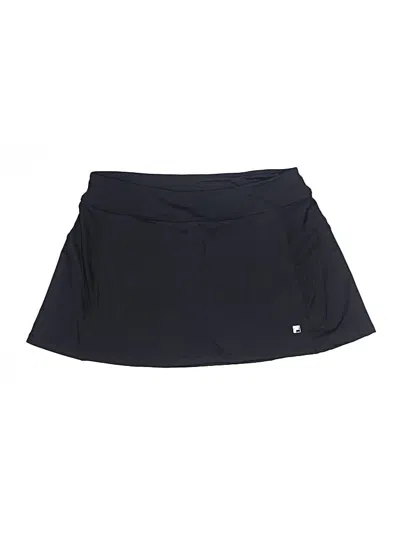 Pre-owned Fila Active Skort In Black