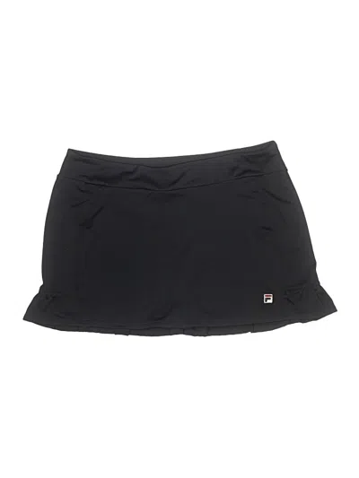 Pre-owned Fila Active Skort In Black
