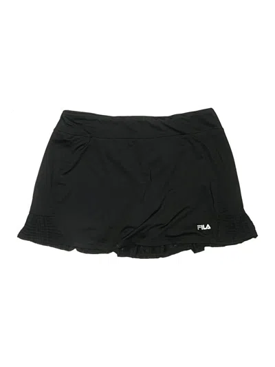 Pre-owned Fila Active Skort In Black