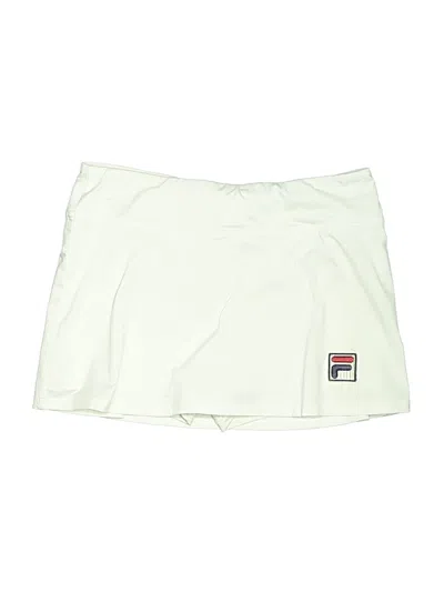 Pre-owned Fila Active Skort In Ivory