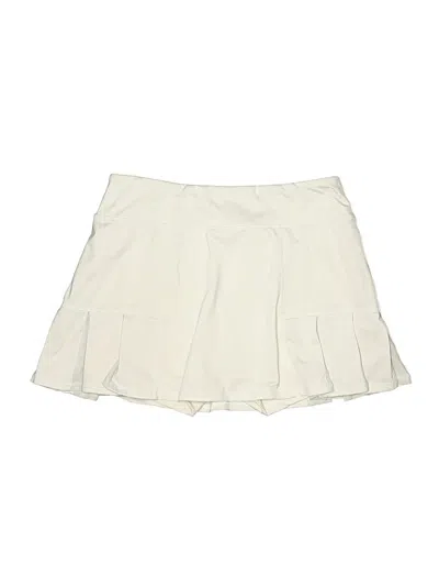 Pre-owned Fila Active Skort In Ivory