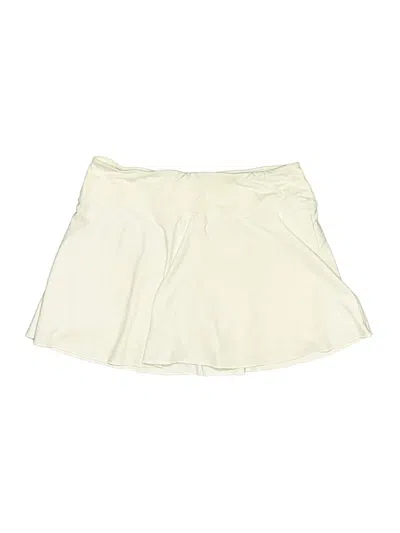 Pre-owned Fila Active Skort In Ivory